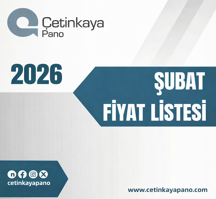 Çetinkaya Fiyat Listesi Şubat 2026